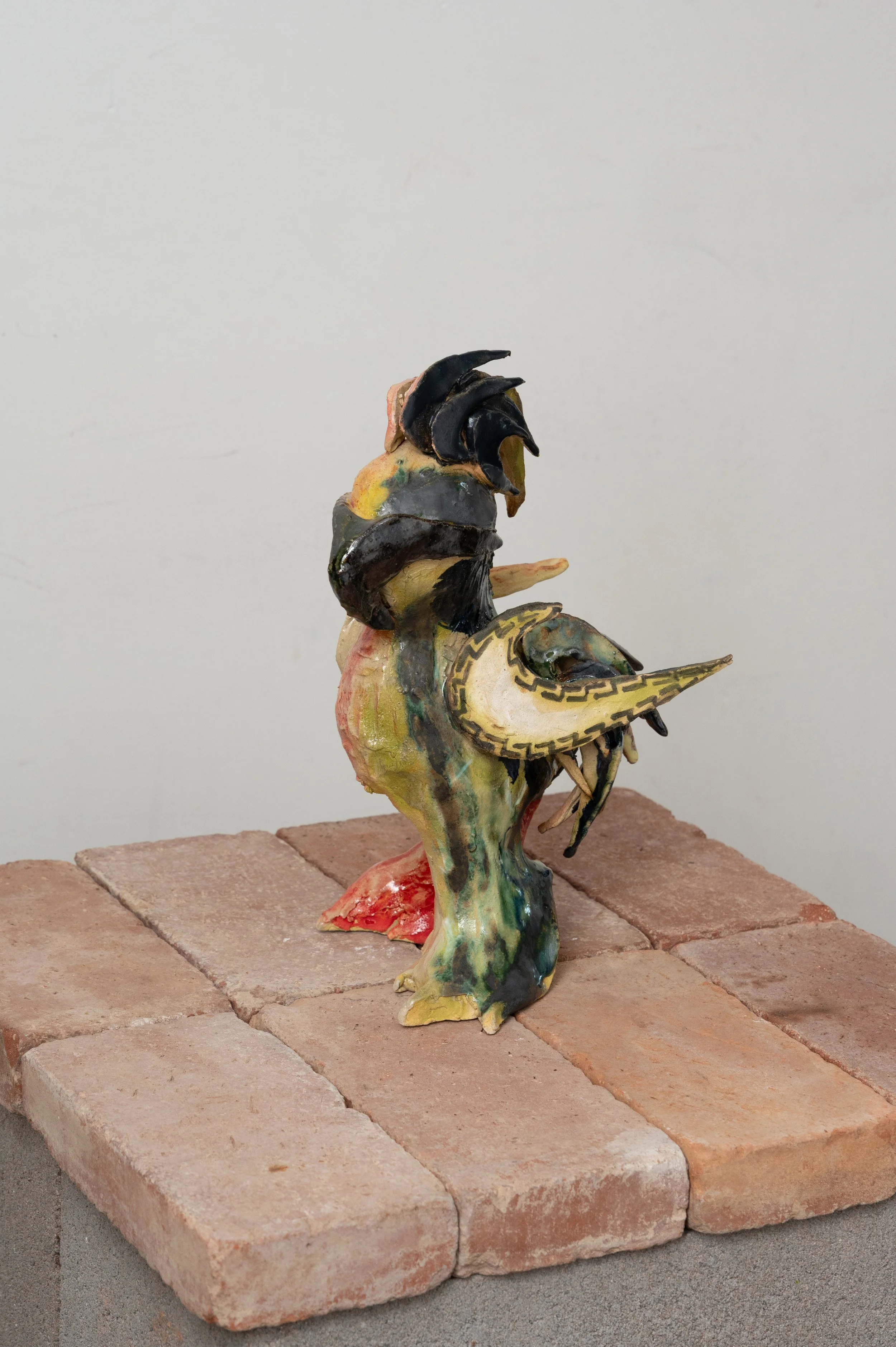 Yaritza Flores Bustos - Untitled (Green Rooster)