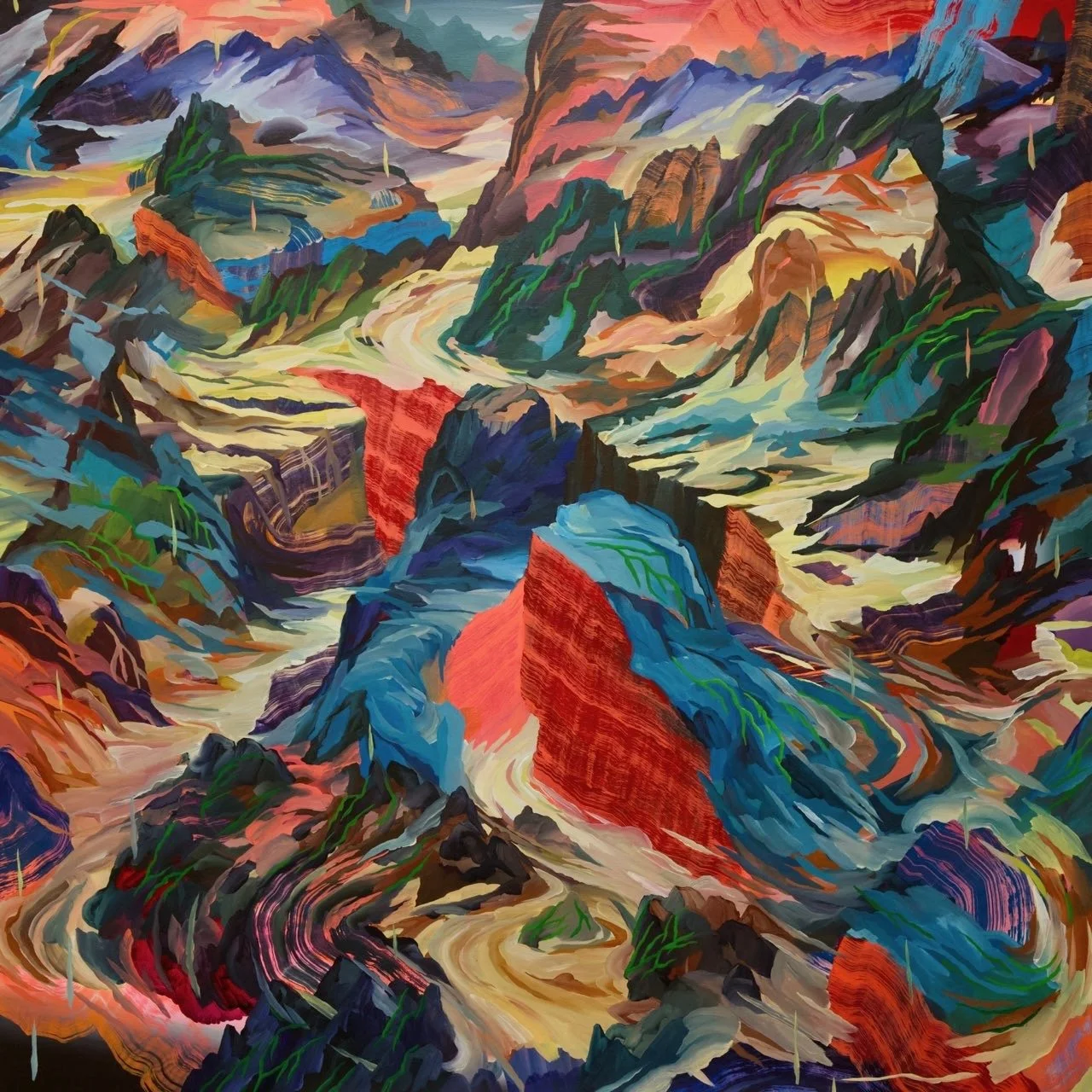 Yazzie_Flow_oil on canvas_48 x 48.JPEG