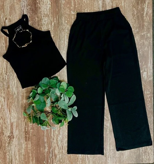 Loit Crop top & pant - sold separate.  PRICE IS BOTH ITEMS!