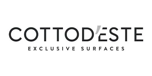 Logo des Unternehmens Cottod'Este mit dem Slogan 'Exclusive Surfaces'.
