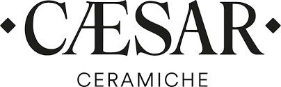 Logo mit dem Text 'CÉSAR CERAMICHE'.