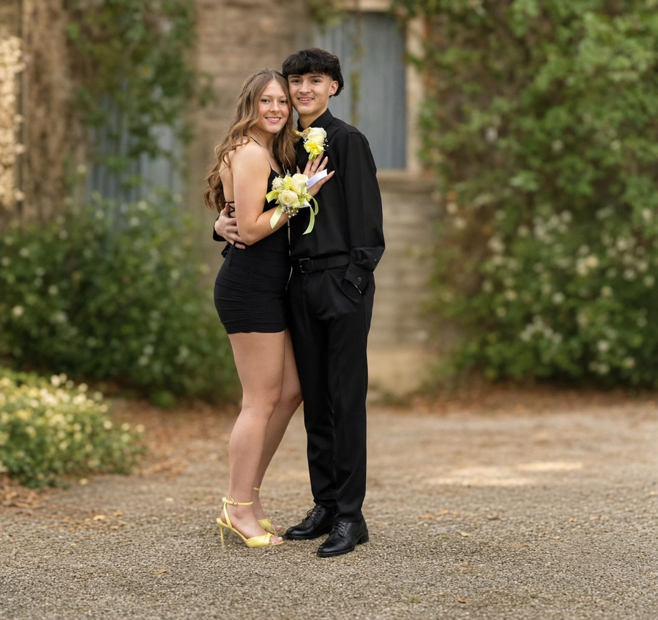 Couple with Butter Yellow Corsage.png