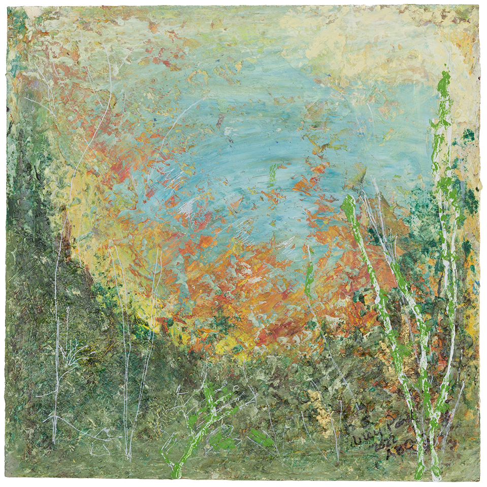 Hidden
12" x 12" - 2022
cold wax and oil on board