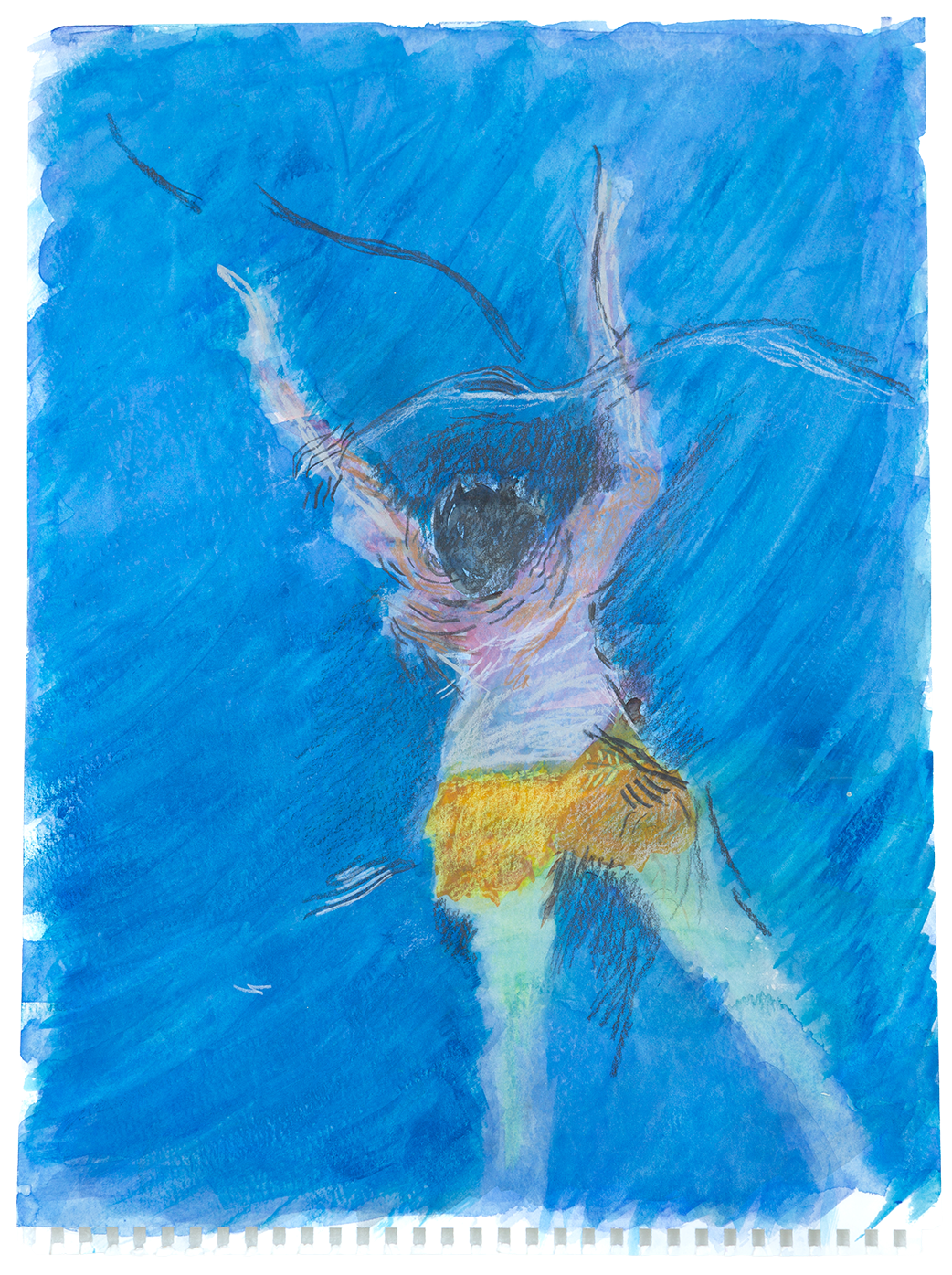 Joy in the Water
11" x 15"
watercolor and pastel on watercolor paper