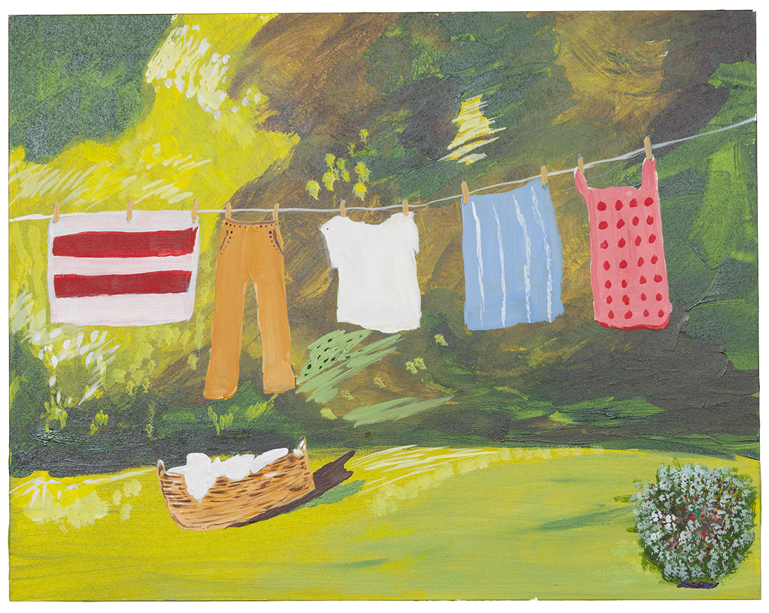 Maeve's Backyard
11" x 14" - 2025
cold wax and oil on hardwood board