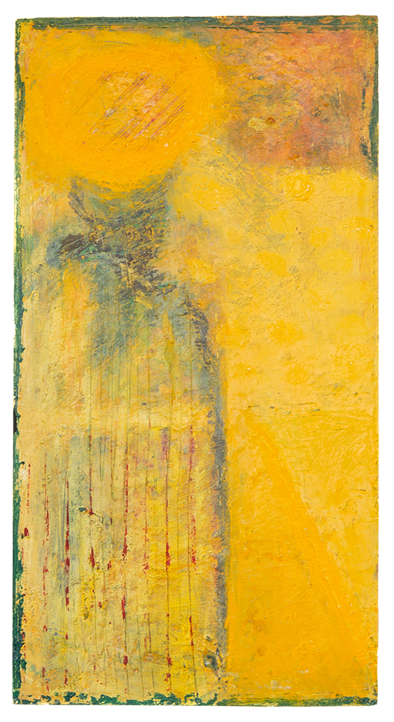 Desert Sun
6.5" x 12"
cold wax, oil on birch wood cradle
