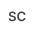 A speech bubble with the letters 'Sc' inside.
