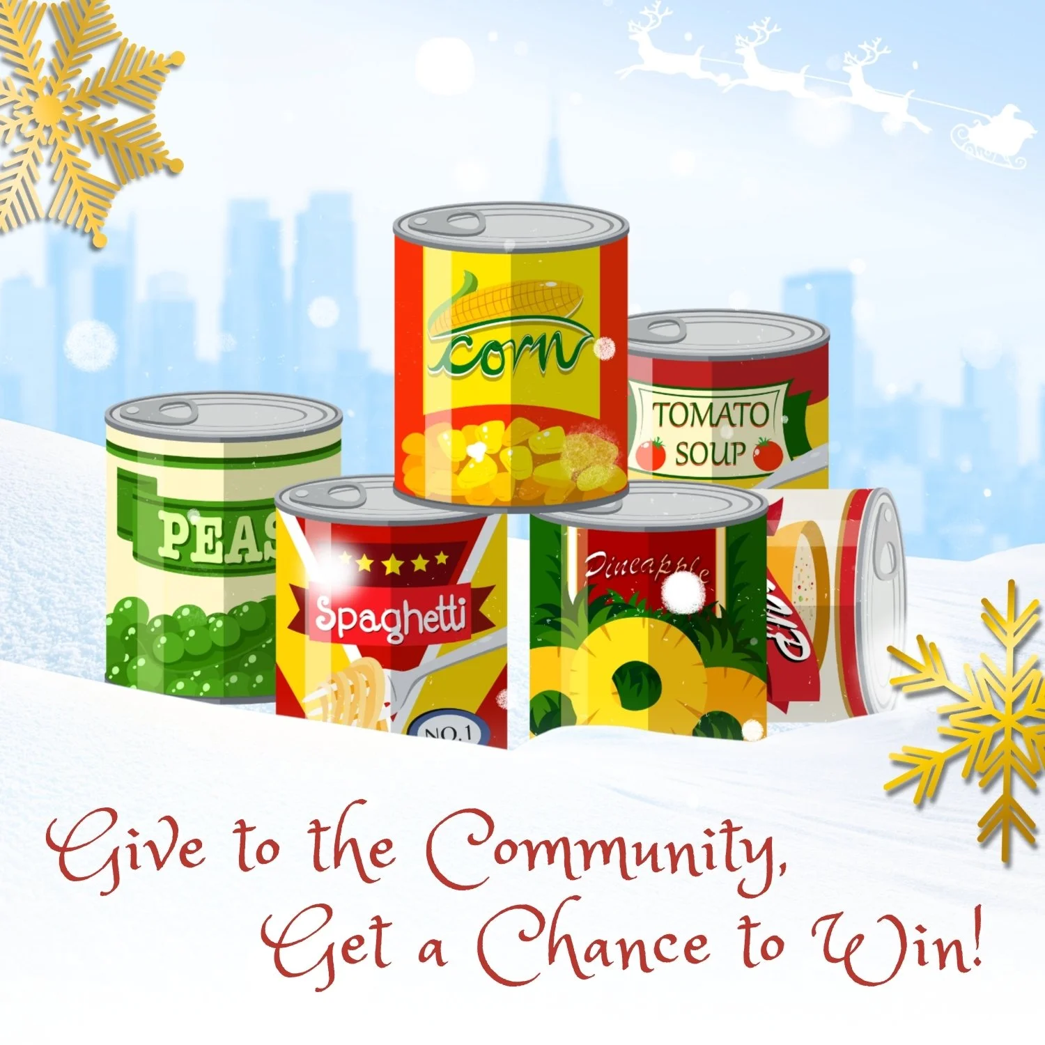 🎄 SUPPORT A GREAT CAUSE &amp; WIN! 🎄
Make your night at Elf the Musical (December 3&ndash;6) even more magical!

When you come to the performance, bring a canned good to donate to Ashe Really Cares. Not only will you be helping local families this 