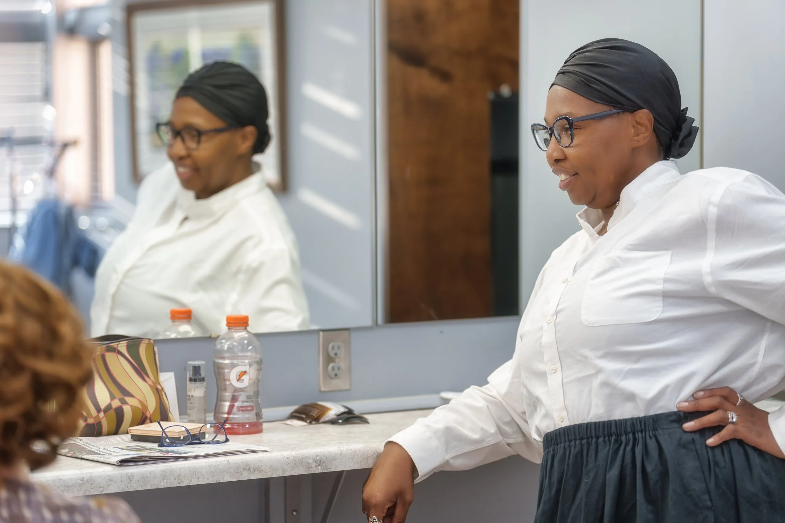 Backstage at Ashe County Little Theatre in Ashe county North Carolina