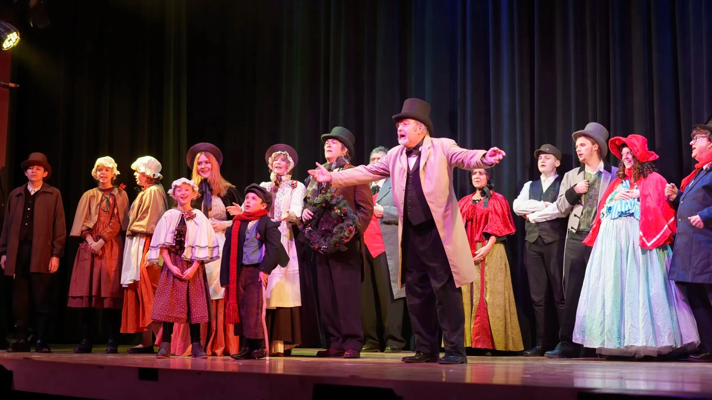 A Christmas Carol Play,  Production by Ashe County Little Theatre