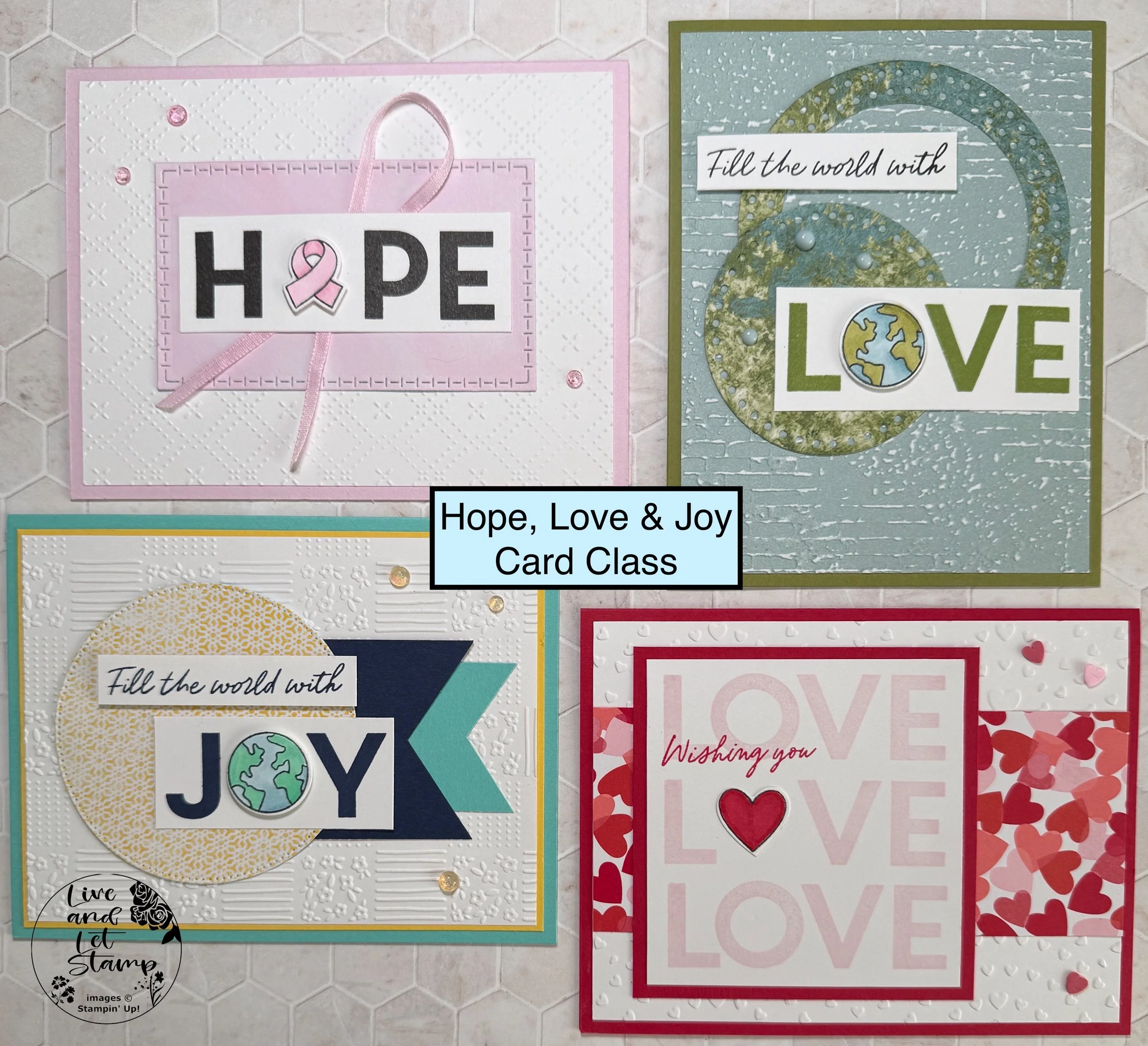 Hope, Love & Joy Card Class PDF Tutorials
