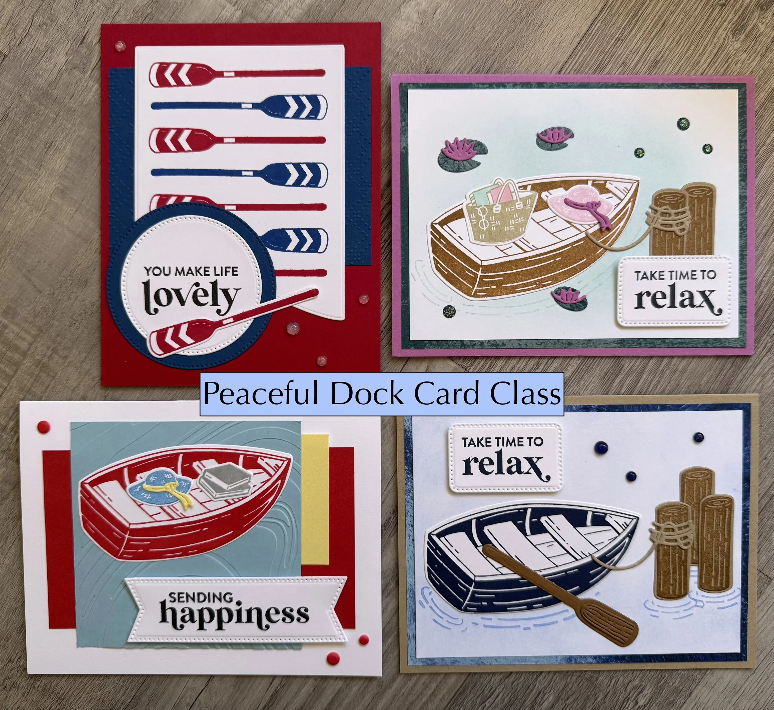 Peaceful Dock Card Class PDF Tutorials