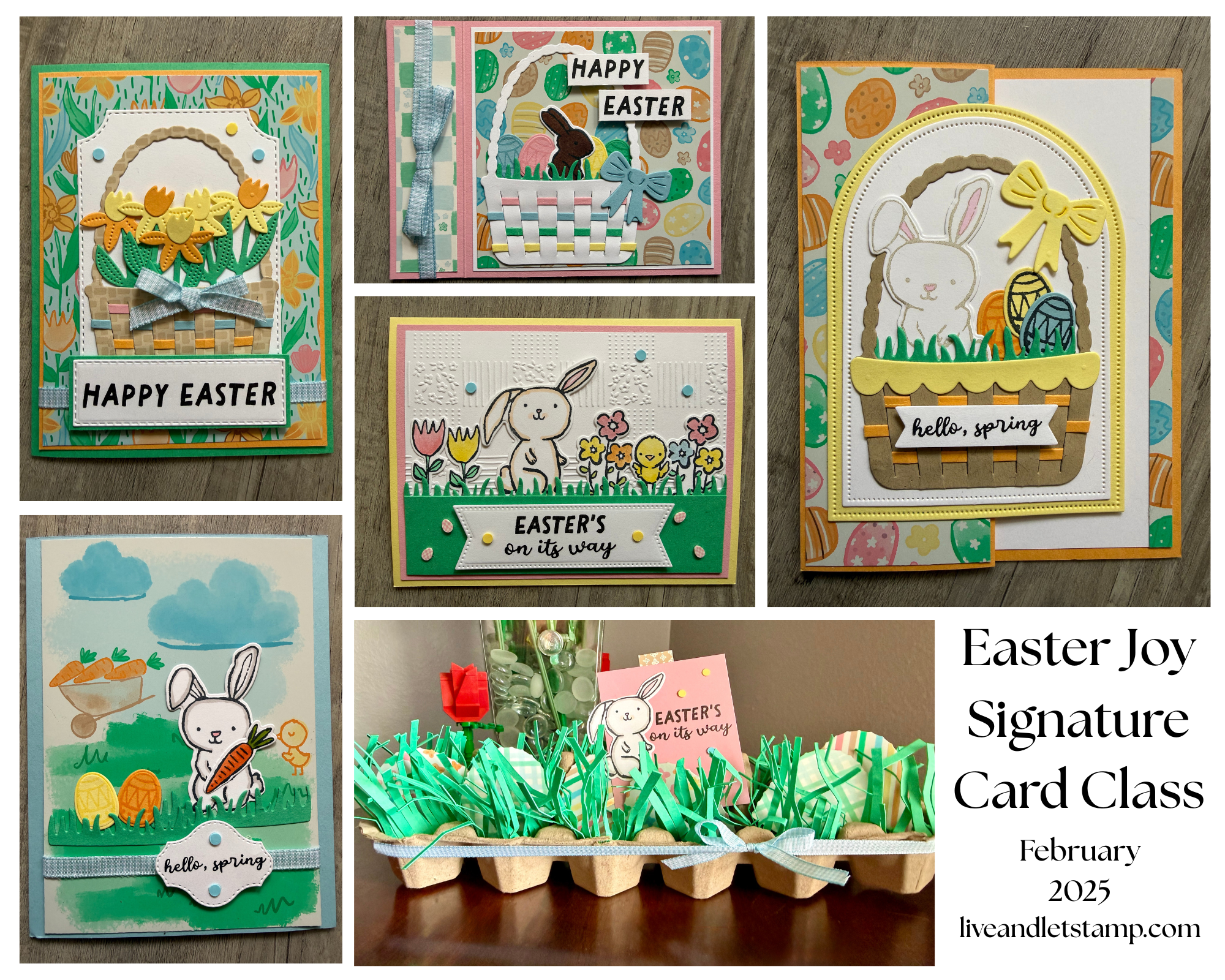 Easter Joy Signature Card Class PLUS the Easter Basket Bundle