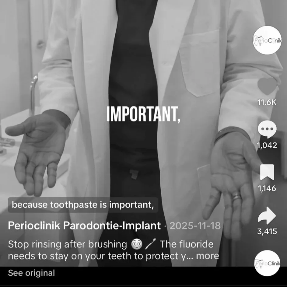 Viral social media video created for Perio Clinik as part of a digital marketing campaign.