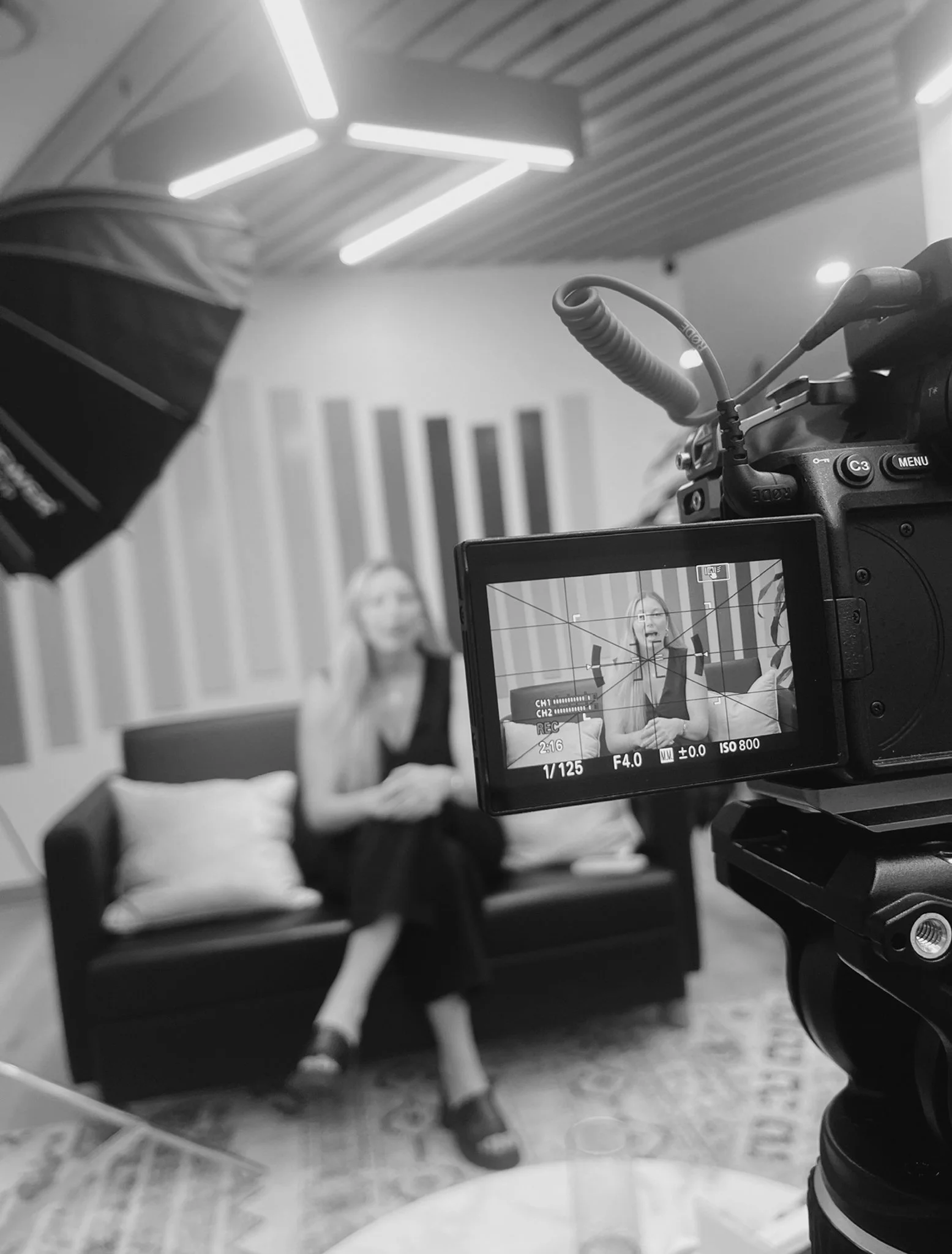 Video production shoot at Workaway Offices creating advertising content for digital campaigns.