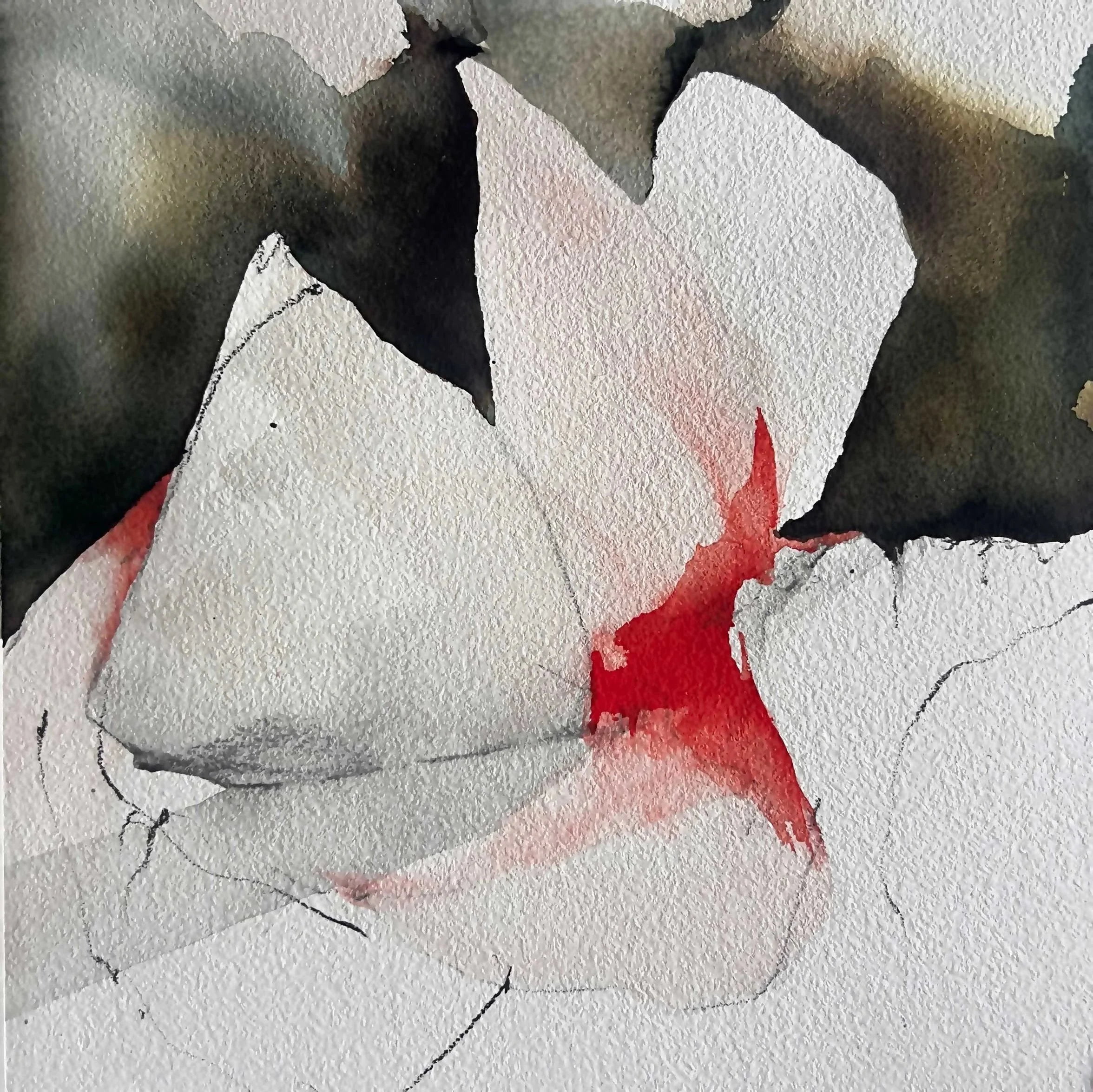 Verona 3/3, 2025, 10.25" x 10.25", Watercolor on Paper