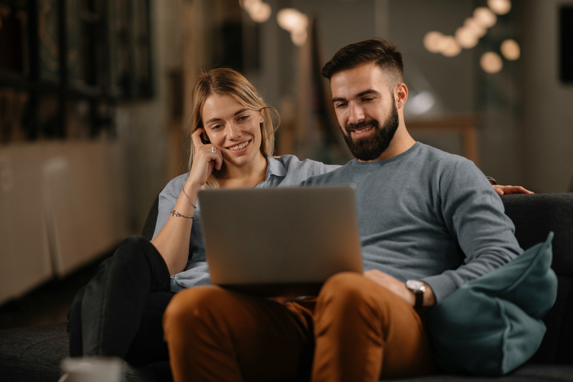 couple in online therapy - telehealth marriage counseling
