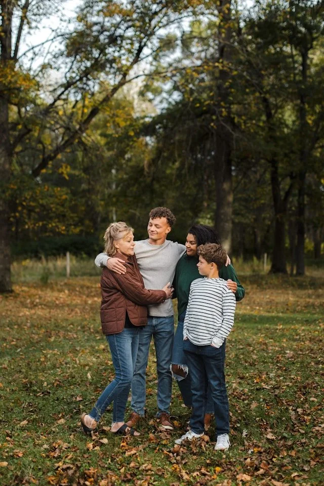 Boston family with teens after online family counseling