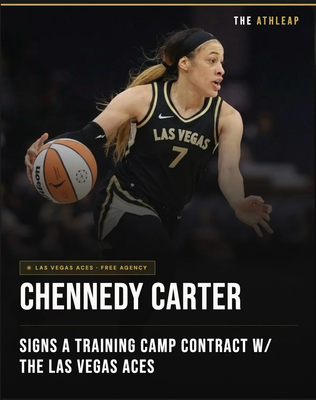 Chennedy Carter signs a training camp contract with the Las Vegas Aces! 

#theathleap #wnba #chennedycarter