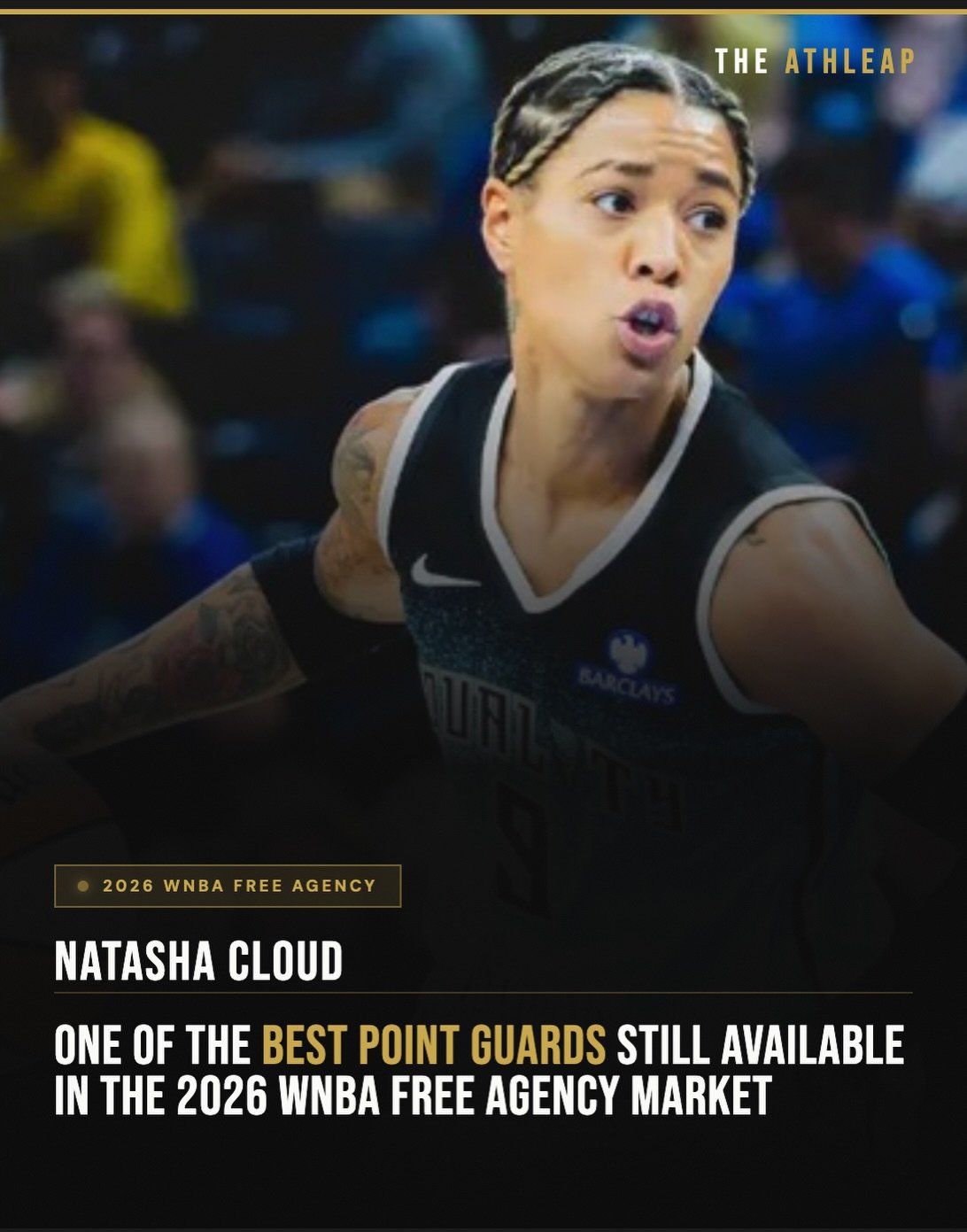 Natasha Cloud, one of the best point guards in the league remains unsigned for no apparent reason&hellip;but free agency isn&rsquo;t over yet. Where do you think she will land? 

#theathleap #wnba #natashacloud