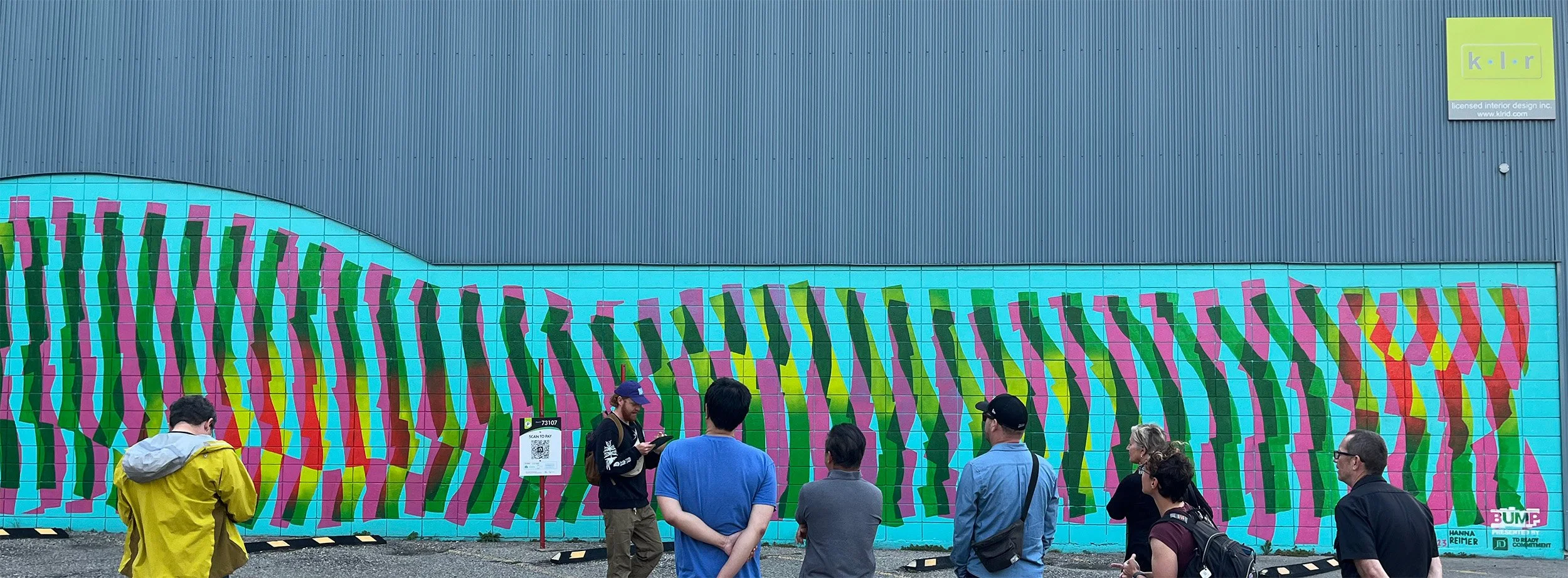 Image of Citizen Reference Panel participants enjoying a public art walking tour, 2025