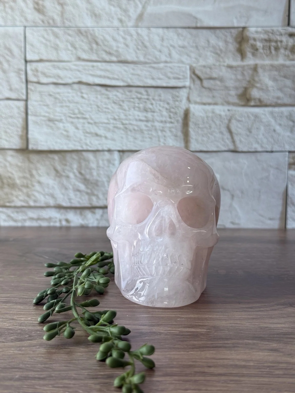 Rose Quartz Skull