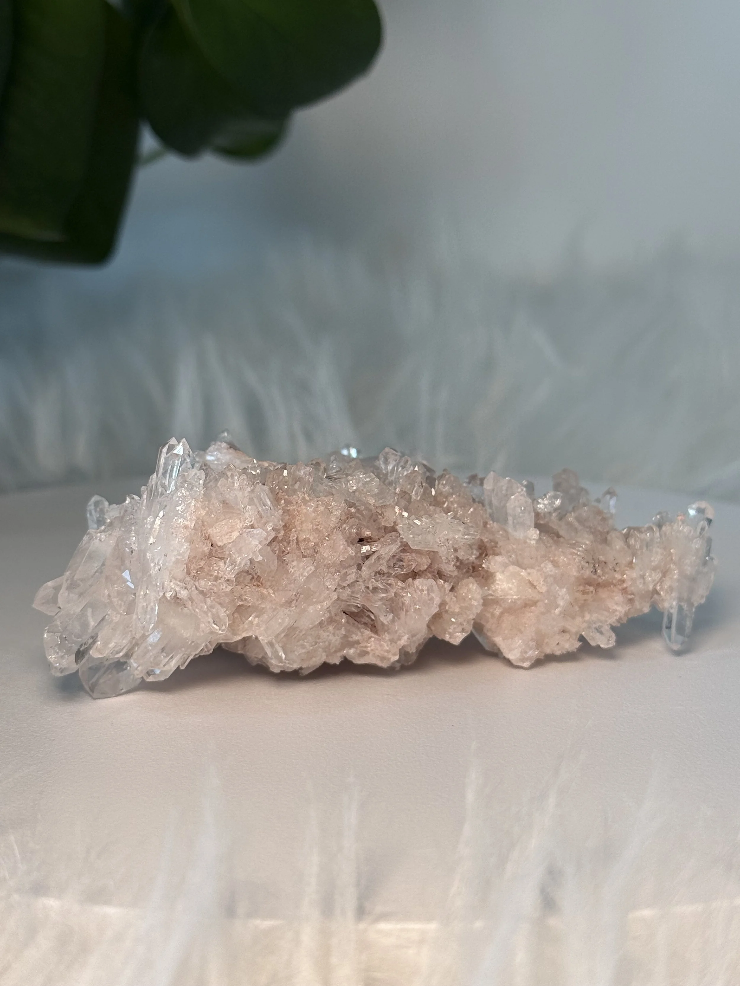 High Vibe Lemurian Quartz Cluster