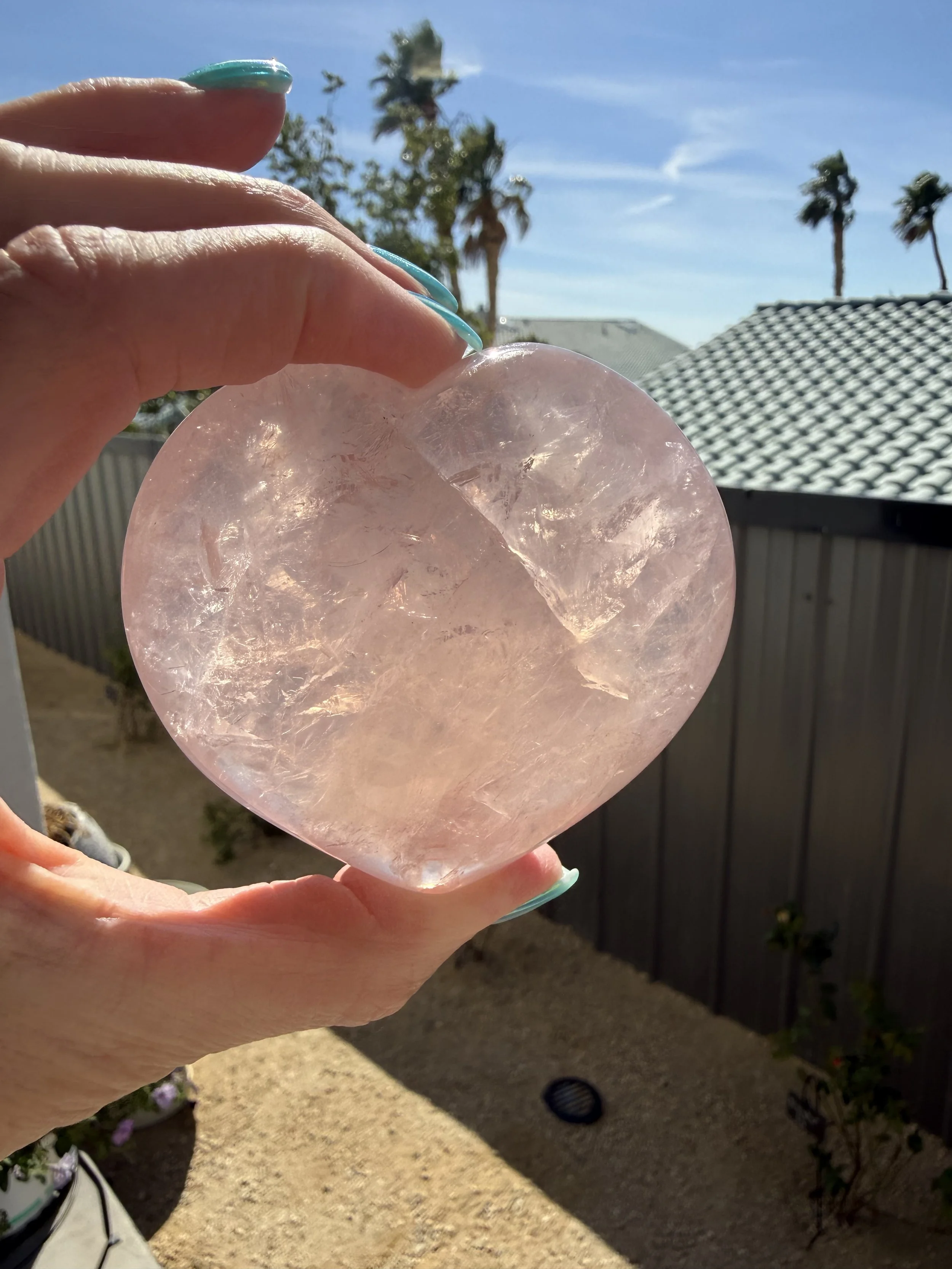 Large Rose Quartz Heart