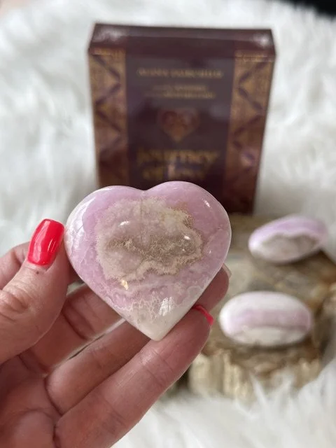 Pink Aragonite Heart