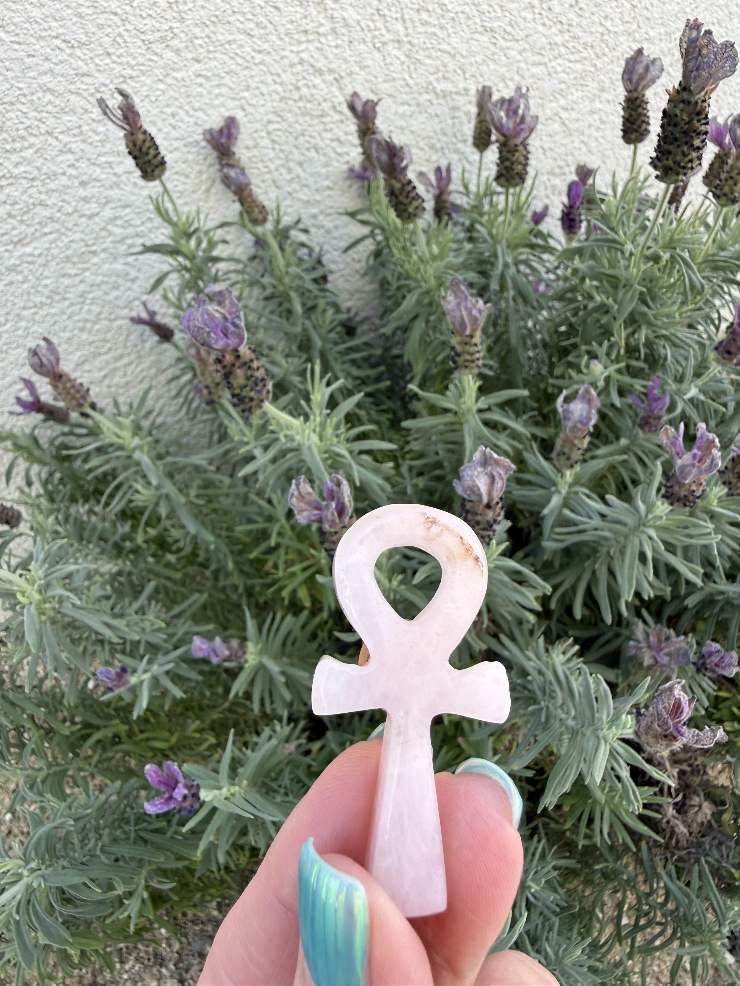 Rose Quartz Mini Ankhs