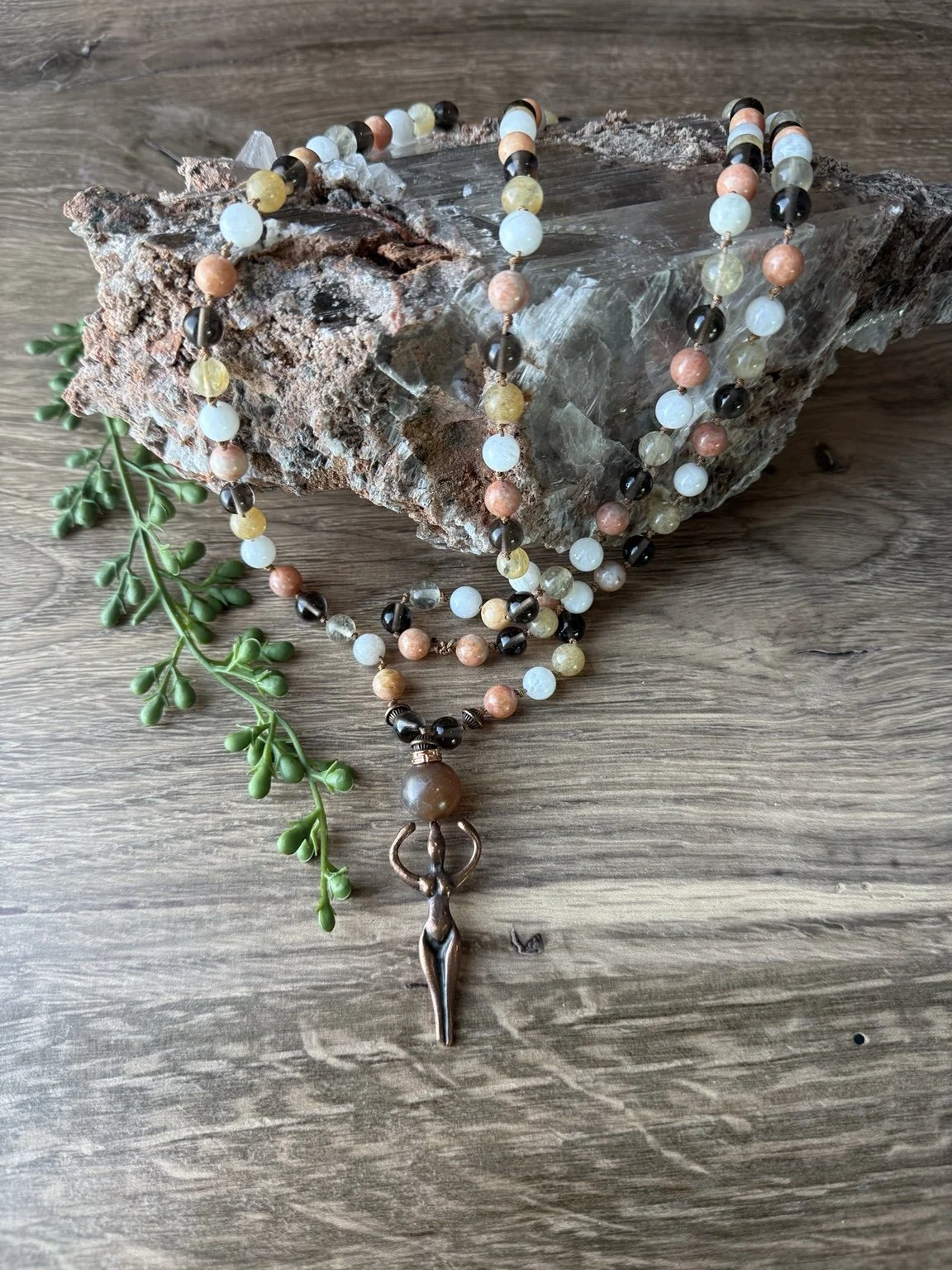 Handcrafted Mala Bead Necklace