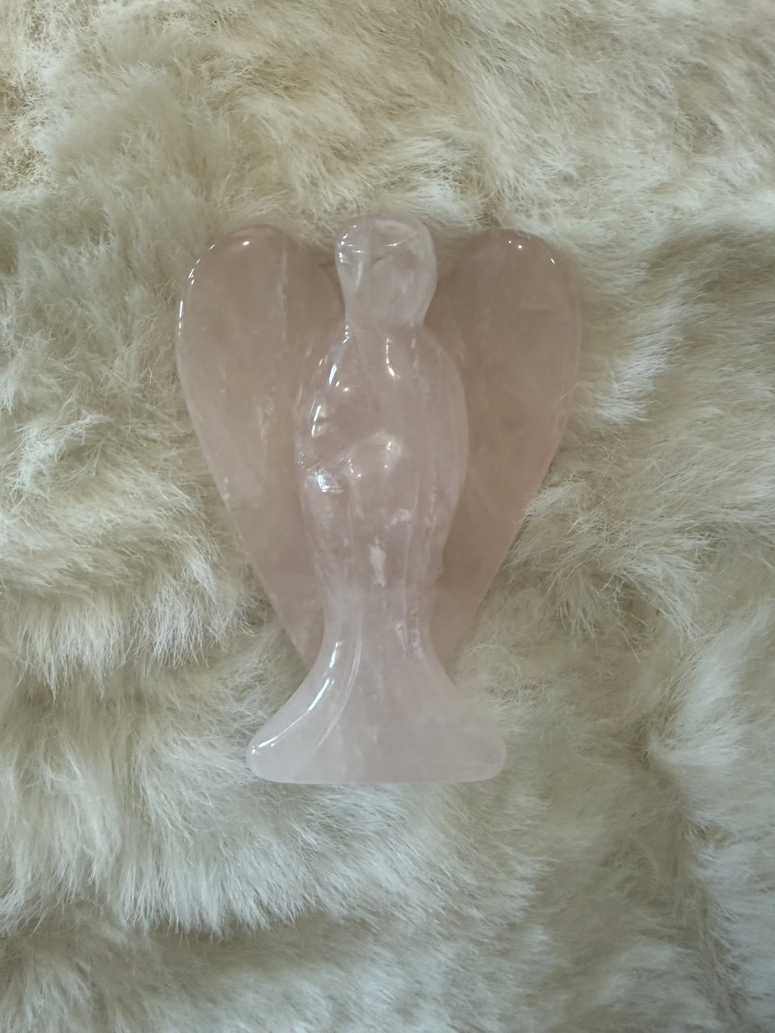 Mini Rose Quartz Angels