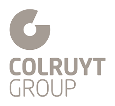 Logo for COLRUYT GROUP featuring a stylized letter G.