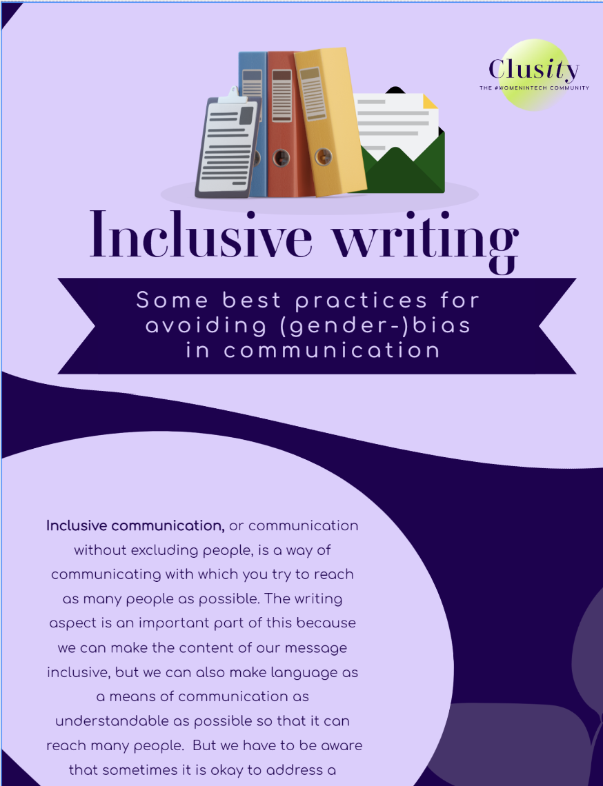 Infosheet: (gender-)inclusive writing