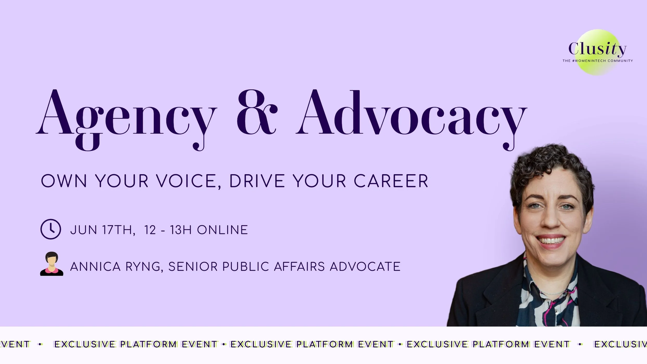 Agency &amp; Advocacy: Own Your Voice, Drive Your Career (ONLINE)