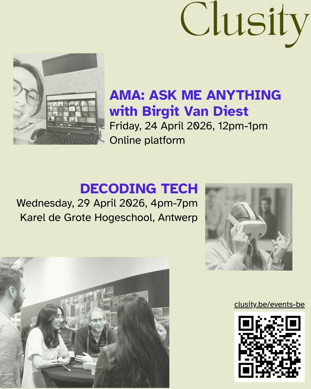 Wrapping up April: don&rsquo;t miss our final events

AMA: ASK ME ANYTHING
with Birgit Van Diest, Vice President Software Engineering at Collibra!

In this AMA, Birgit could talk about everything - or about what you ask her 😊 ! 
Bring your questions