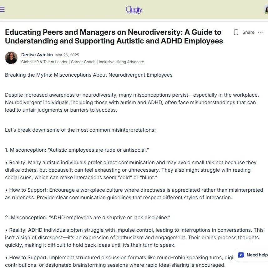 What does the Clusity Platform actually look like?

It&rsquo;s more than just an environment to connect with like-minded people, more than a place where we share events or job opportunities. It&rsquo;s a space for your voice, a forum where you can ex