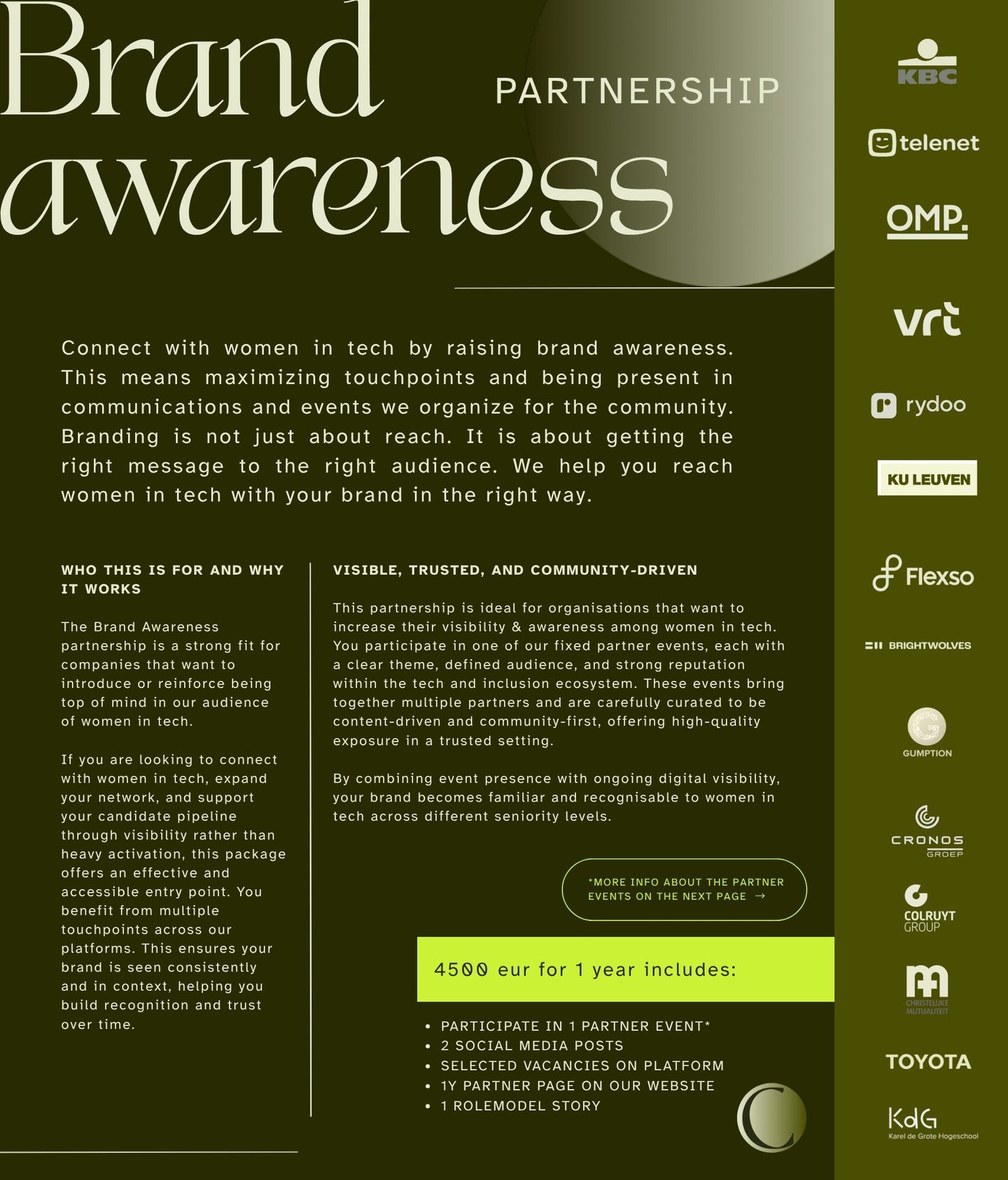 Being seen is one thing. Being remembered is another.

Clusity is known for empowering #WomenInTech through our events and community with 4,000+ members. But beyond connection, we also help organisations become visible in the right way.

That is why 