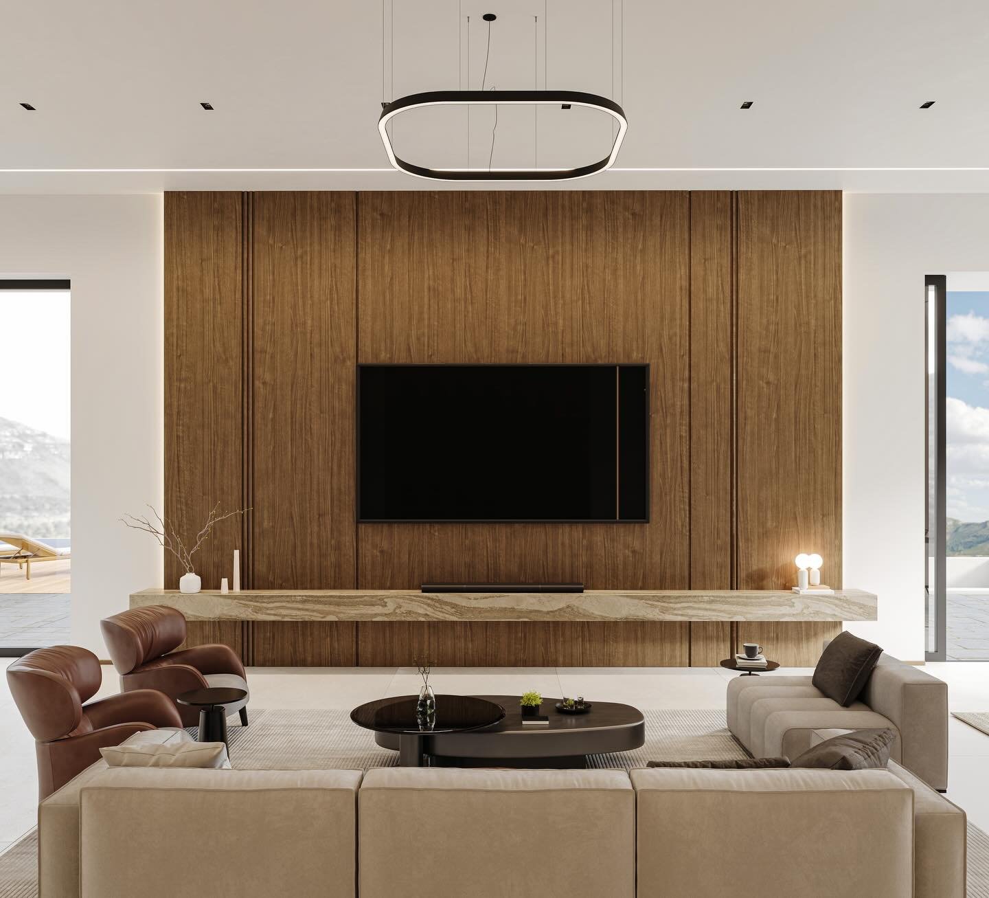 Good interior design isn&rsquo;t about adding more. It&rsquo;s about choosing less, and choosing it well. This project is a quiet masterclass in that idea.

Start with the kitchen. Notice how the black-and-gold marble only appears in two places the i