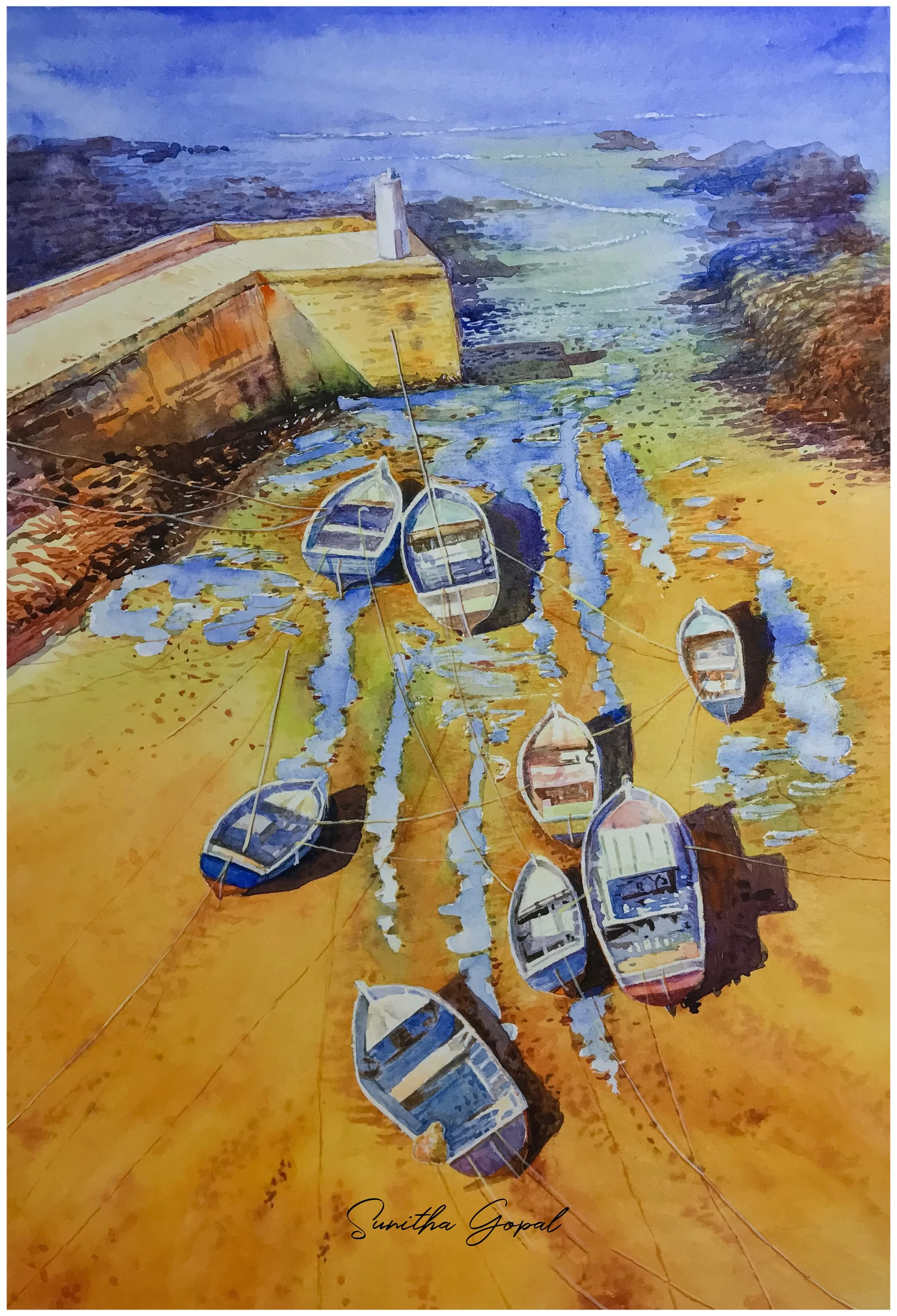 Anchored (2023)
Watercolor on paper - 30x 42 cm
Available.