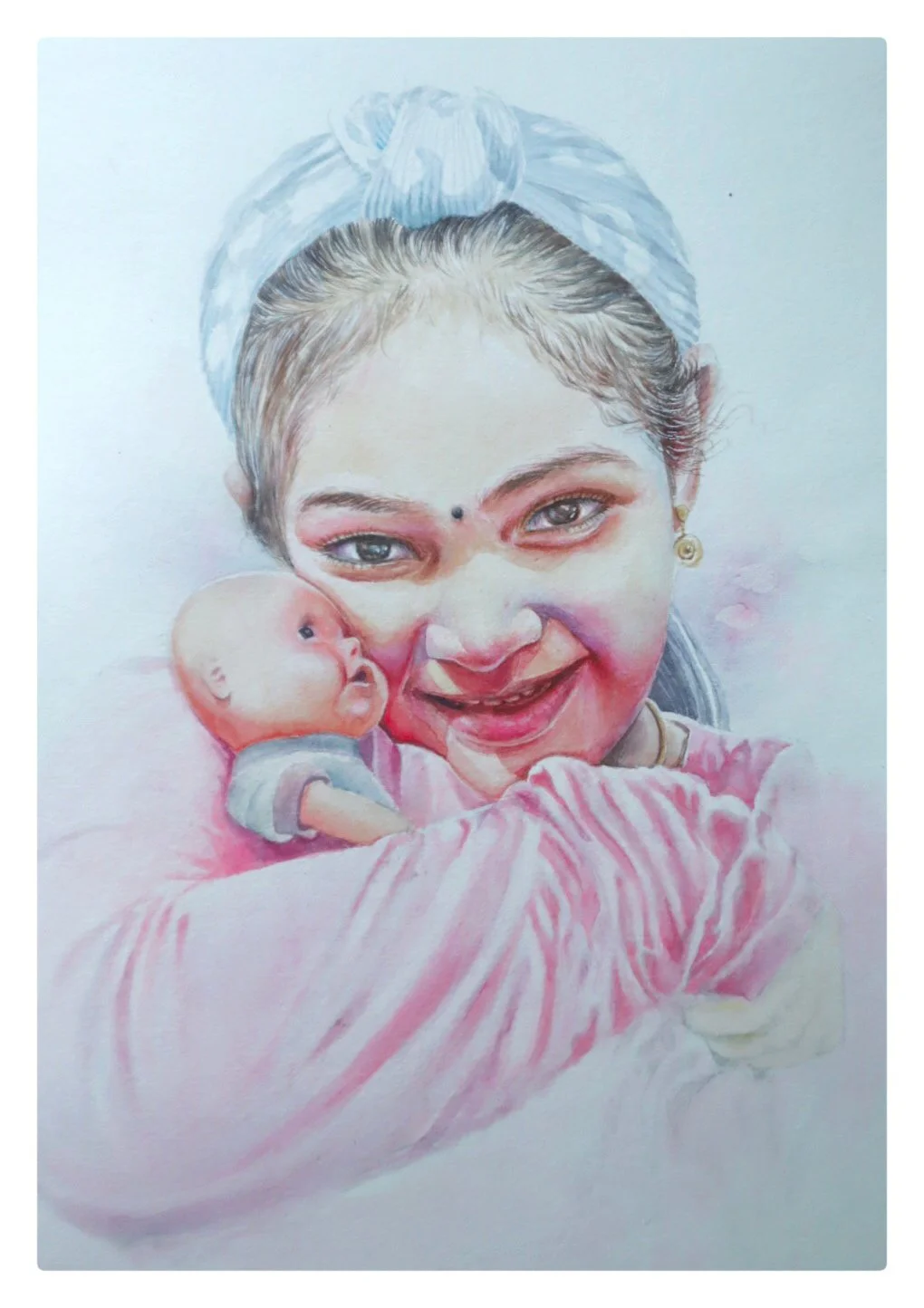Portrait (2023)
Watercolor on paper - 30x 42 cm
Sold out
