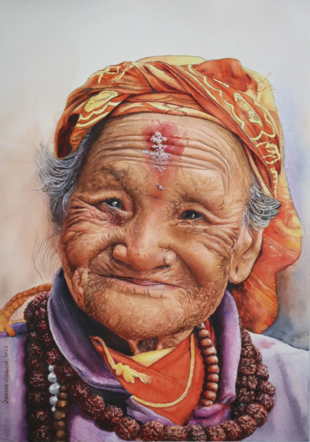 Silent Blessing (2023)
Watercolor on paper — 30 × 42 cm
Status: Available