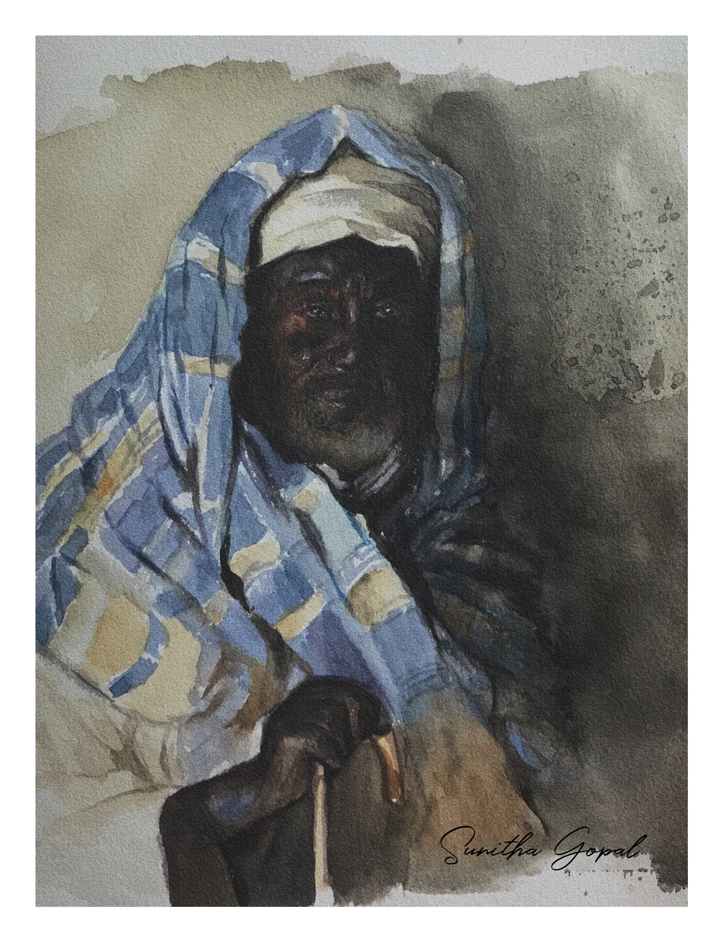 Turkish Old Man (2023)
Watercolor on paper — 30 × 42 cm
Status: Available