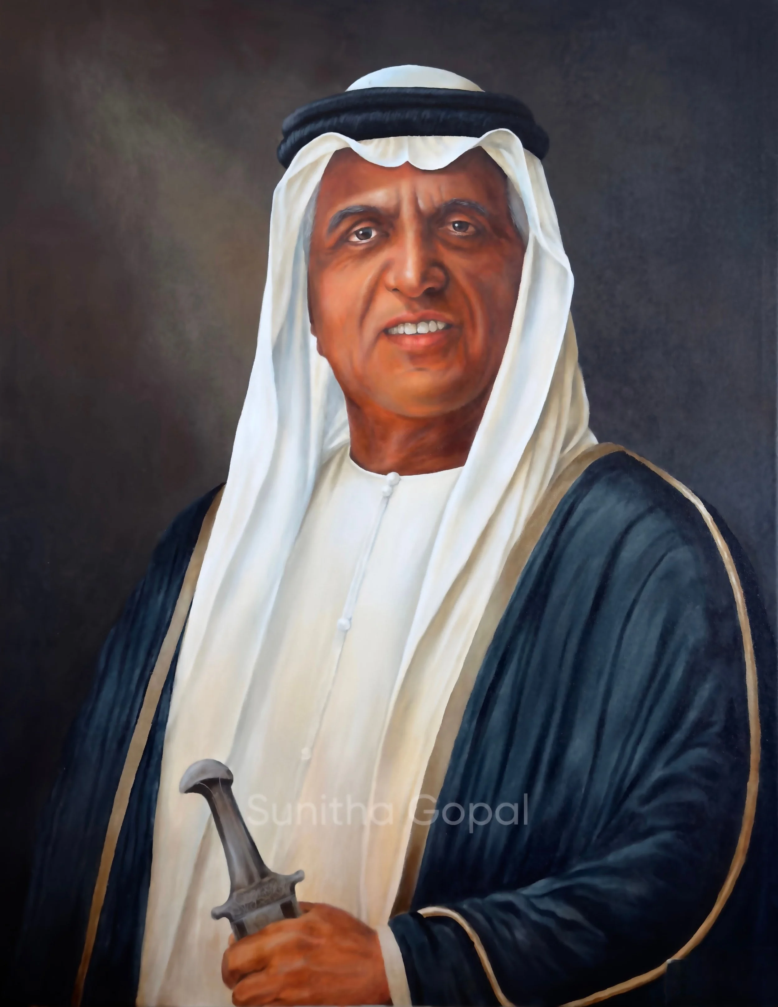 Title: The Gentle Ruler 
Medium: Acrylic on canvas
Size: 90x70 cm