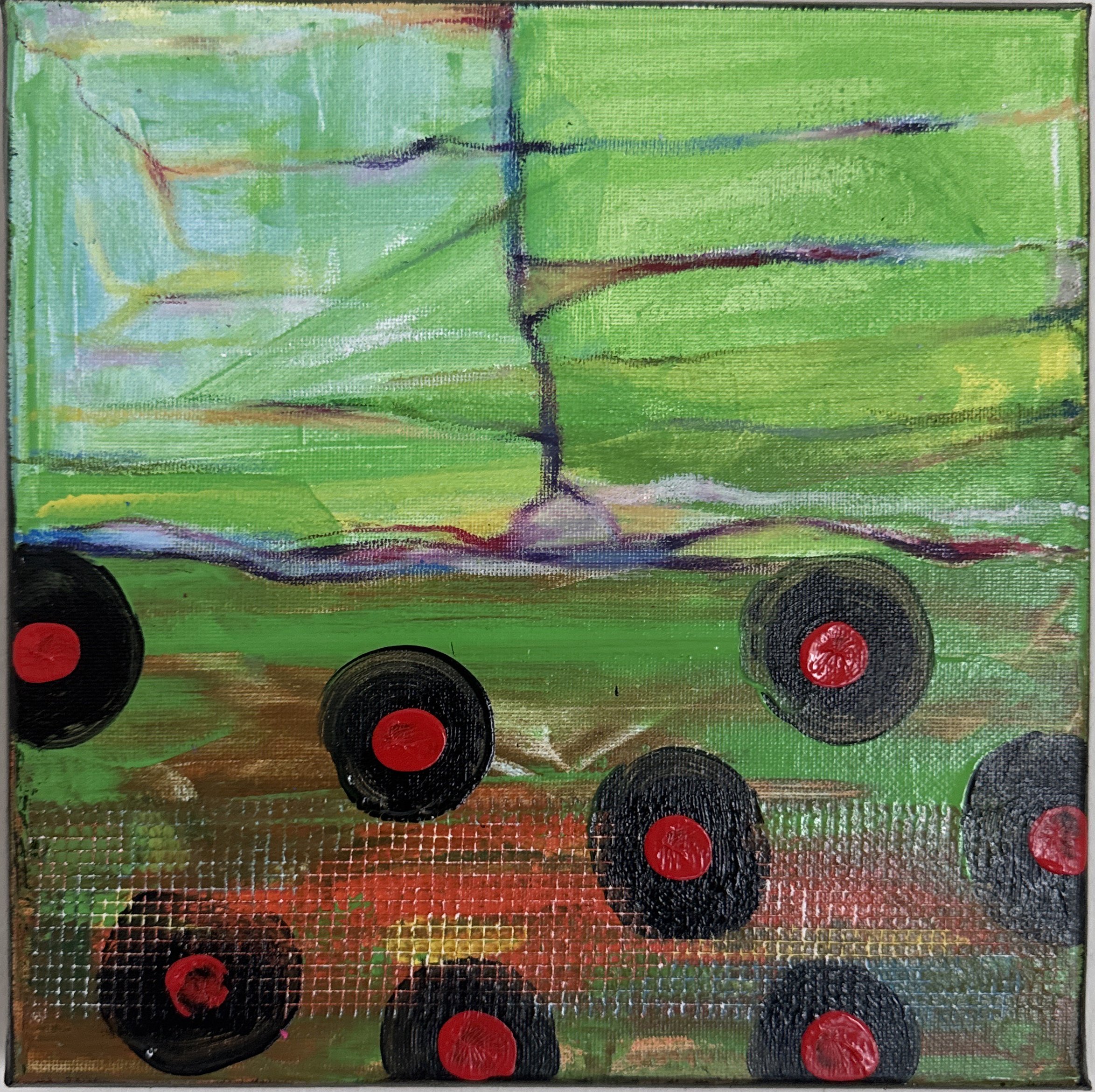 Signals of Earth
Acrylic on canvas — 40 × 40 cm
Status: Sold out