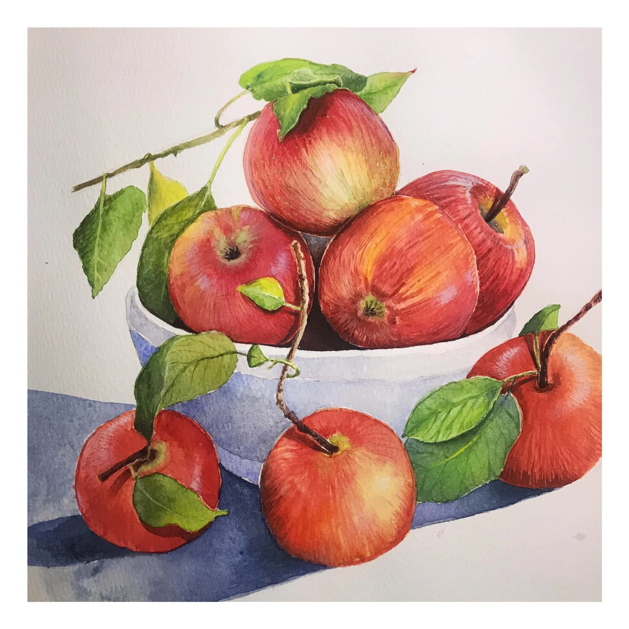 Apples
Watercolor on paper — 30 × 40 cm
Status: Available