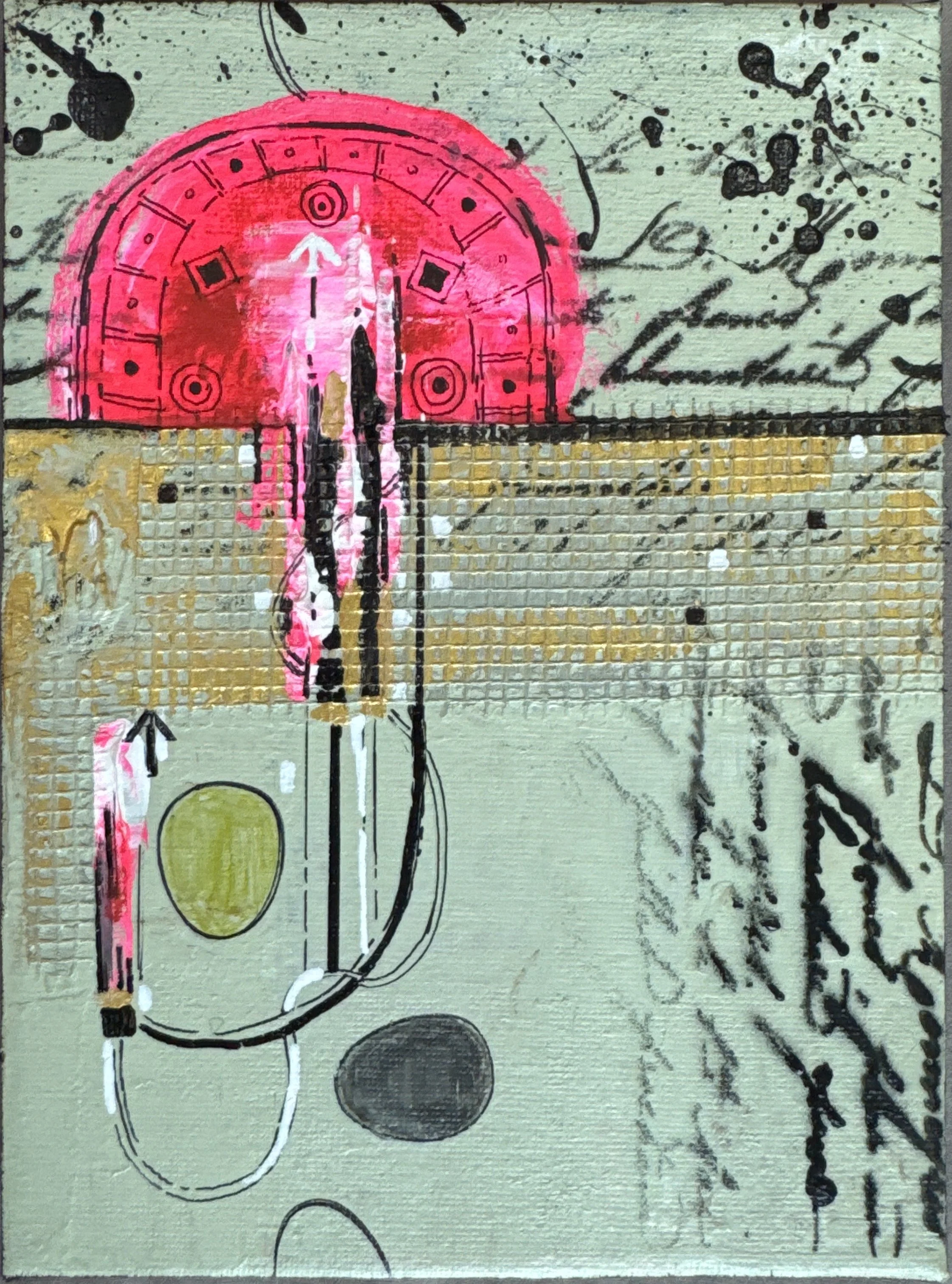 Sun Dial (2025)
Acrylic on canvas — 30 × 40 cm
Status: Sold out