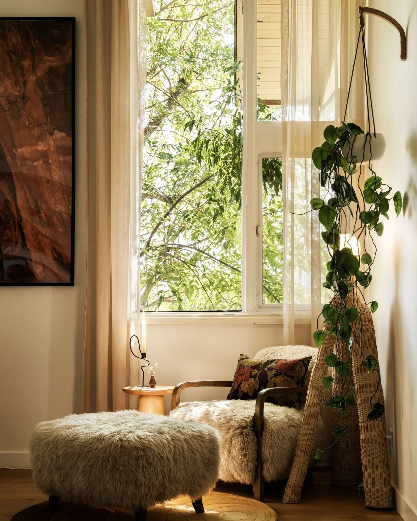 I passed by this chair in the window of the TImothy Oulton flagship store in NYC years before we got the house. I was very briskly walking, late for a dinner, and stopped dead in my tracks to admire it. 

I made a mental bookmark (as I often do) that