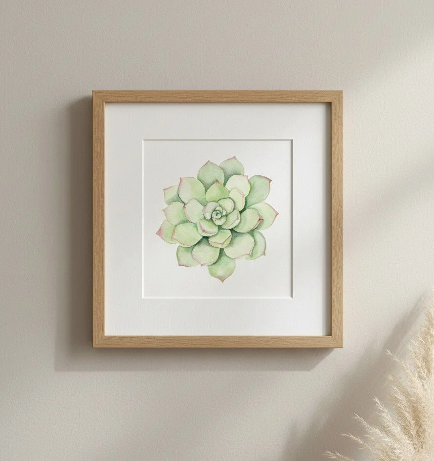 Succulent — Watercolor Print