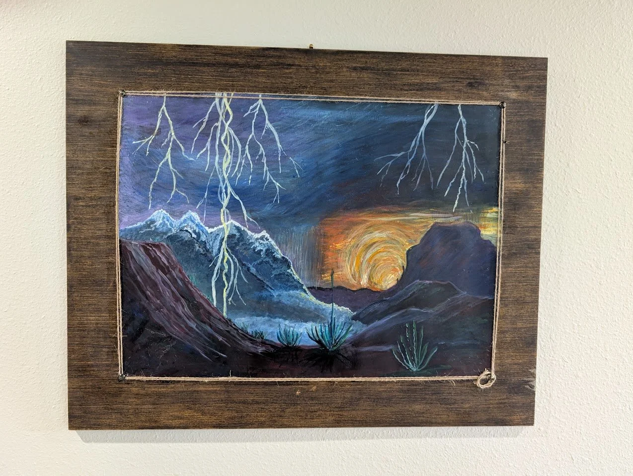 Chisos Blaze Beneath Electric Skies